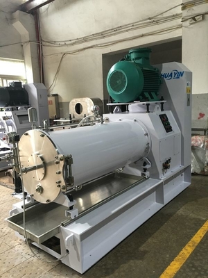 Wet Grinding Titanium Dioxide Horizontal Sand Bead Mill 250L With PU Coated Disks