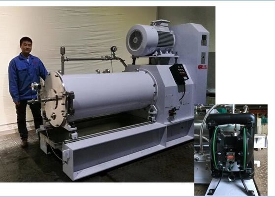 TiO2 Chemical Fiber Horizontal Bead Mill 250 Litre Pigment Milling Machine