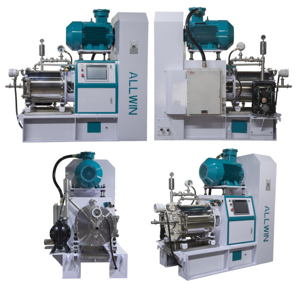 Paper Making Horizontal Pine Type Bead Mills 60L 75KW SIC Ceramics/ 304 Stainless Steel
